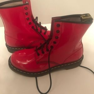 Red Patent Leather Doc Martens